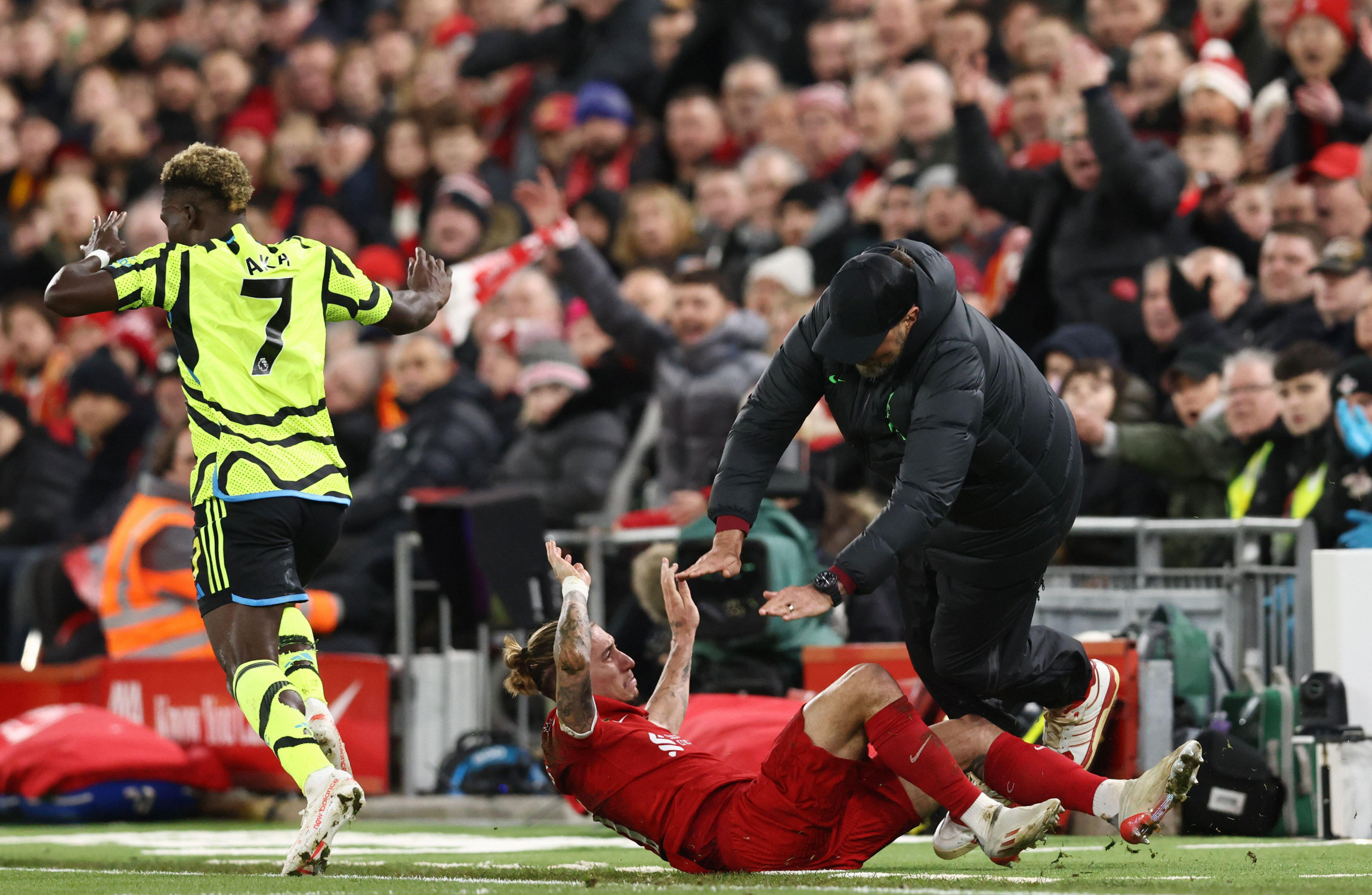 Performance Against Arsenal Marred By Tsimikas Injury - Klopp · The 42