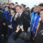 South Korean opposition leader stabbed in neck
