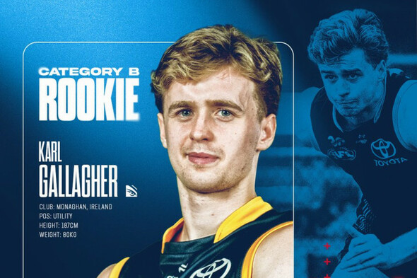 Monaghan's Karl Gallagher signs two-year deal with Adelaide Crows - Vimarsana News