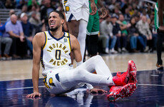 Pacers battle through Haliburton injury to sink Celtics, Morant out for season
