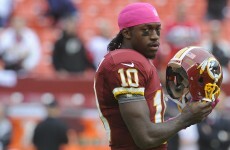 Two-minute warning: RG3 hit hard and other must-see plays from this weekend’s NFL