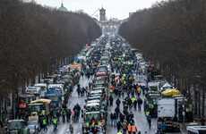 Farmers drive thousands of tractors into Berlin to protest diesel tax break being scrapped