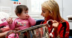 In pictures: Cork's All-Ireland winning ladies footballers visit Crumlin's Children Hospital