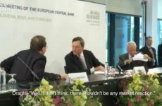Mario Draghi and his VP caught joking on mic