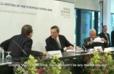 Mario Draghi and his VP caught joking on mic