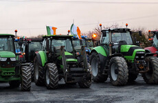 Irish farmers take part in show of solidarity with tractor protests taking place across Europe