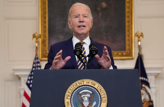 Biden accuses Trump of pressuring Republicans to reject border measures ...