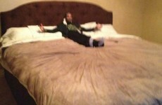 A Utah Jazz player sleeps in this 120-square-foot bed