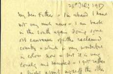 WWI letters from artist William Orpen discovered in library storage