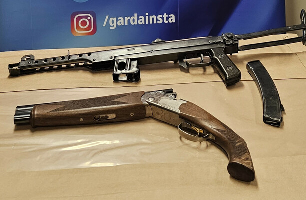 Two People Arrested After Gun Seizures Including Submachine Gun And