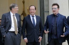 Bonjour Monsieur le Président: Bono (and Bill Gates) meet Francois Hollande