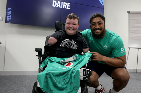 'He's a real inspiration' - Young fan Dáire Gorman visits Ireland camp - Vimarsana News