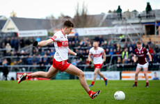Division 1 leaders Derry maintain 100% start with five-point win in Galway
