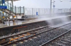 Dart services operating with delays of over 30 minutes due to waves overtopping onto platforms