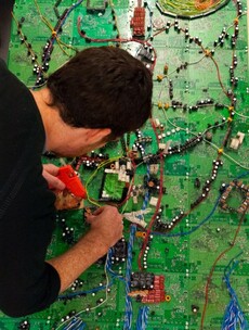 Pictures: Map of Dublin made from circuit boards