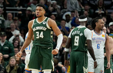 Giannis leads Bucks over Thunder as 76ers beat Harden's Clippers