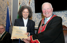 Singer and 1970s chart topper Gilbert O'Sullivan receives Freedom of Waterford award