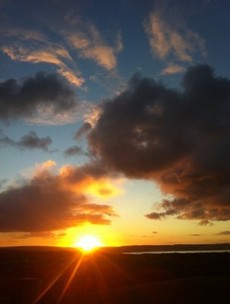 Weather looks promising, and check out this gorgeous Co. Clare sunrise