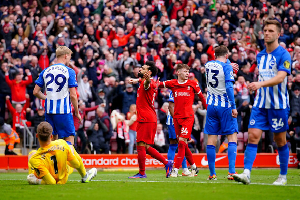 Liverpool come from behind to secure vital win against Brighton - Vimarsana News