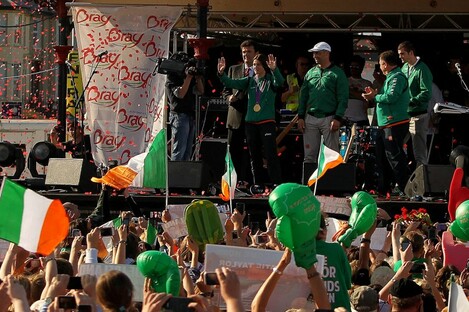 Katie Taylor won the Olympic gold, but she won it FOR IRELAND. So congratulations!