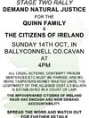 There's another rally for the Quinns in Cavan today