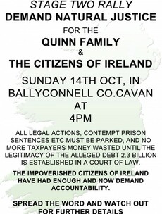 There's another rally for the Quinns in Cavan today