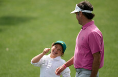Bubba Watson's daughter Dakota was not messing around at the Masters Par Three contest