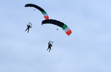 Two Defence Forces personnel injured during parachute training