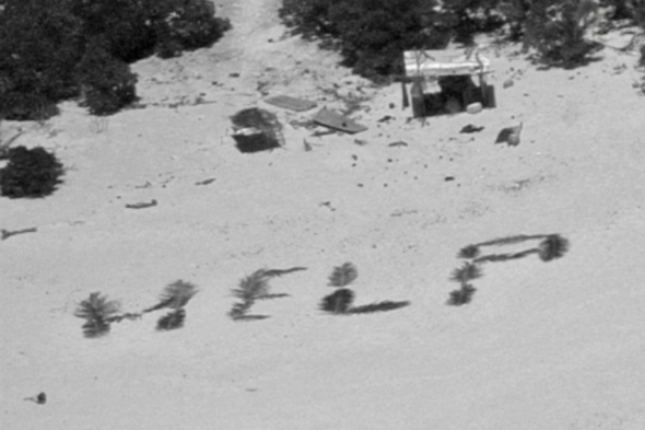 Three men rescued from tiny island in Pacific Ocean after writing 'HELP' on beach using palm leaves - Vimarsana News
