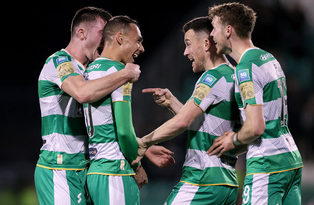 Burke scores in 200th game as Shamrock Rovers record biggest win of campaign
