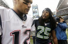 U mad bro? A Seahawks player taunted Tom Brady with a photo after his collapse in Seattle