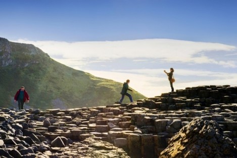 The geological wonder of the Giant's Causeway in Co Antrim.