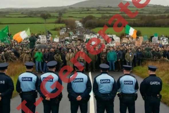 Debunked: Image of Garda standoff shared after Newtownmountkennedy protests is AI-generated - Vimarsana News