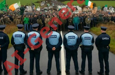 Debunked: Image of Garda standoff shared after Newtownmountkennedy protests is AI-generated