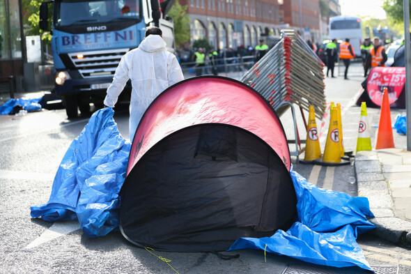 Government begins clearing Mount Street tents, with asylum seekers to be moved out of city centre - Vimarsana News