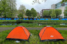 Asylum seeker encampment along Dublin city's Grand Canal has doubled in size since the weekend