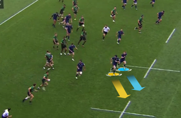 Leinster needed a big defensive effort to deny Northampton a late score.