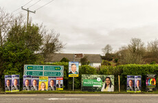 And they're off! Election posters have started to pop up all over the place