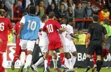 VIDEO: Violent brawls mar England Under 21s’ win over Serbia
