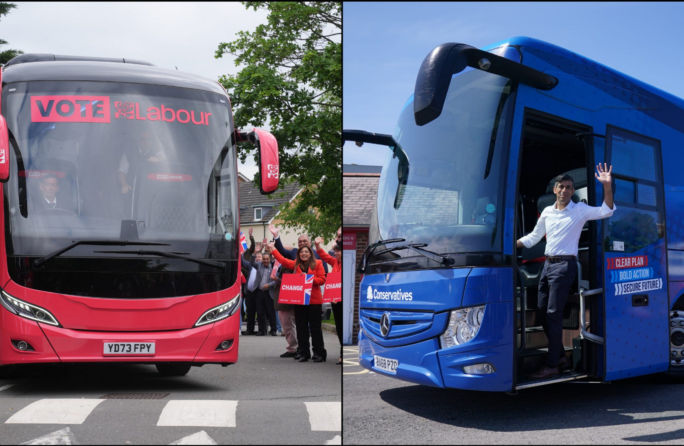 UK General Election show on the road as parties launch battle buses - Vimarsana News