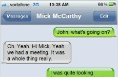 Trapattoni decision: A look at John Delaney's text messages today* (*may not be real)