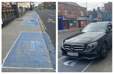 Fake parking spaces painted in Dublin protest against illegal parking - and lack of enforcement