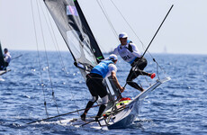 Irish duo in second place at the end of day two in Men's Skiff competition