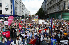 Thousands turn out in in Belfast for anti-racist demonstration