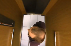 VIDEO: People in lift react as the floor falls away