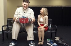 Where does the tallest man in the US get his shoes?