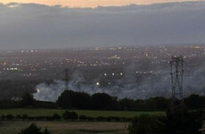 Emergency services tackling fires at two separate vacant buildings in Dublin this evening
