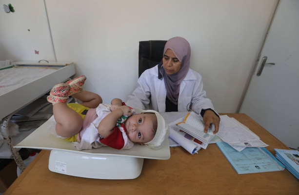 Baby in Gaza paralysed due to polio as region records first case of the disease in 25 years