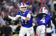Bills trample Jaguars, Commanders claw Bengals