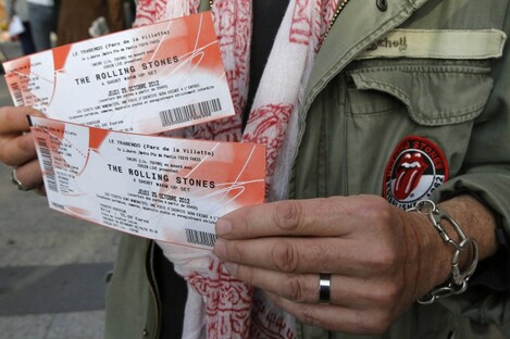 Rolling Stones fan who named himself as Patrice, 55, and who claims he has seen 54 Rolling Stones concerts